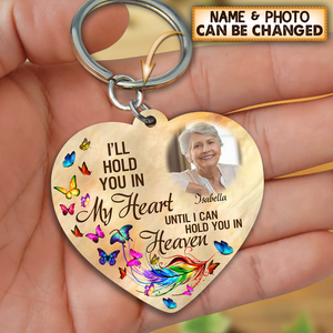 Personalized I'll Hold You In My Heart Keychain