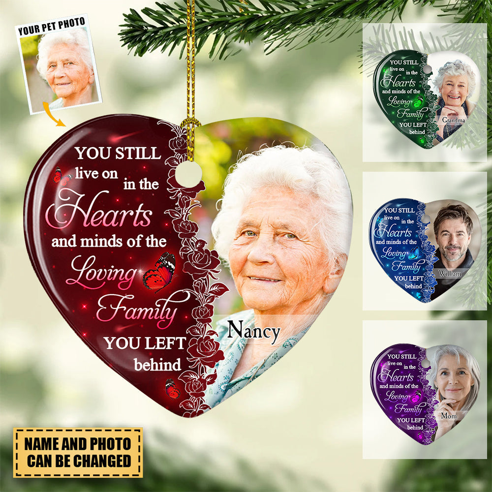 Hearts And Minds - Personalized Custom Heart Christmas Ornament