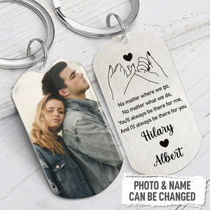 Personalized Pinky Promise Couple Gift Keychain