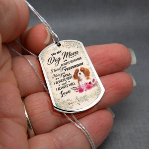 Dog Mom-Cavalier King Charles Spaniel 2-Luxury Necklace