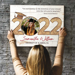 Personalised 2022 Graduation Gift For Her/Him Canvas Prints