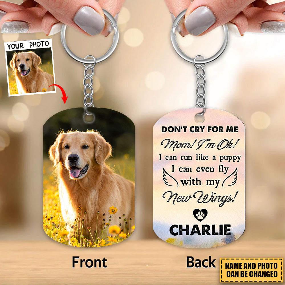 (Photo Inserted) Don't Cry For Me - Personalized Keychain