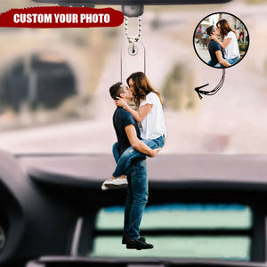 Custom Photo Couple Family - Personalized Acrylic Ornament- Gift For Couples