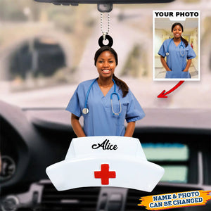 Personalized Nurse Life Upload Photo Ornament