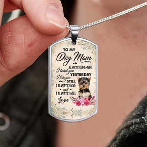 Dog Mom-Yorkshire Terrier-Luxury Necklace