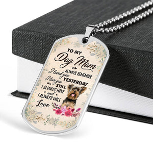 Dog Mom-Yorkshire Terrier 1-Luxury Necklace