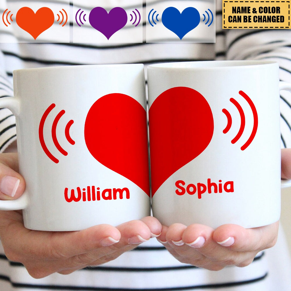 Personalized Spliced Love Mugs For Couples,Valentine's Day Gift For Couples