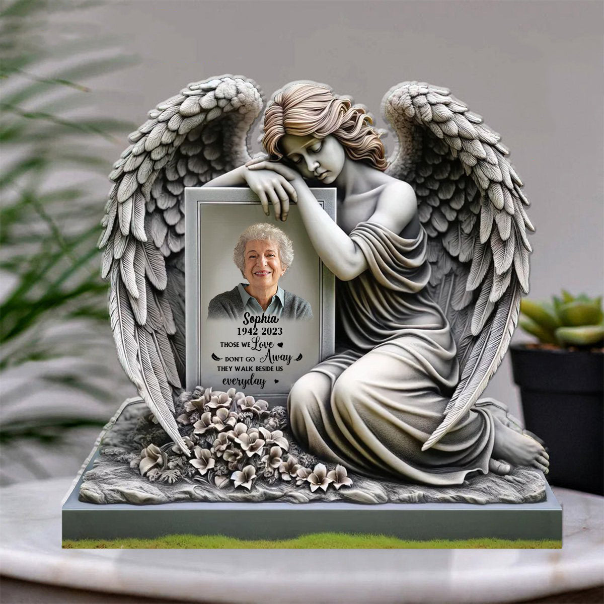 Personalized Memorial Angel Acrylic Plaque