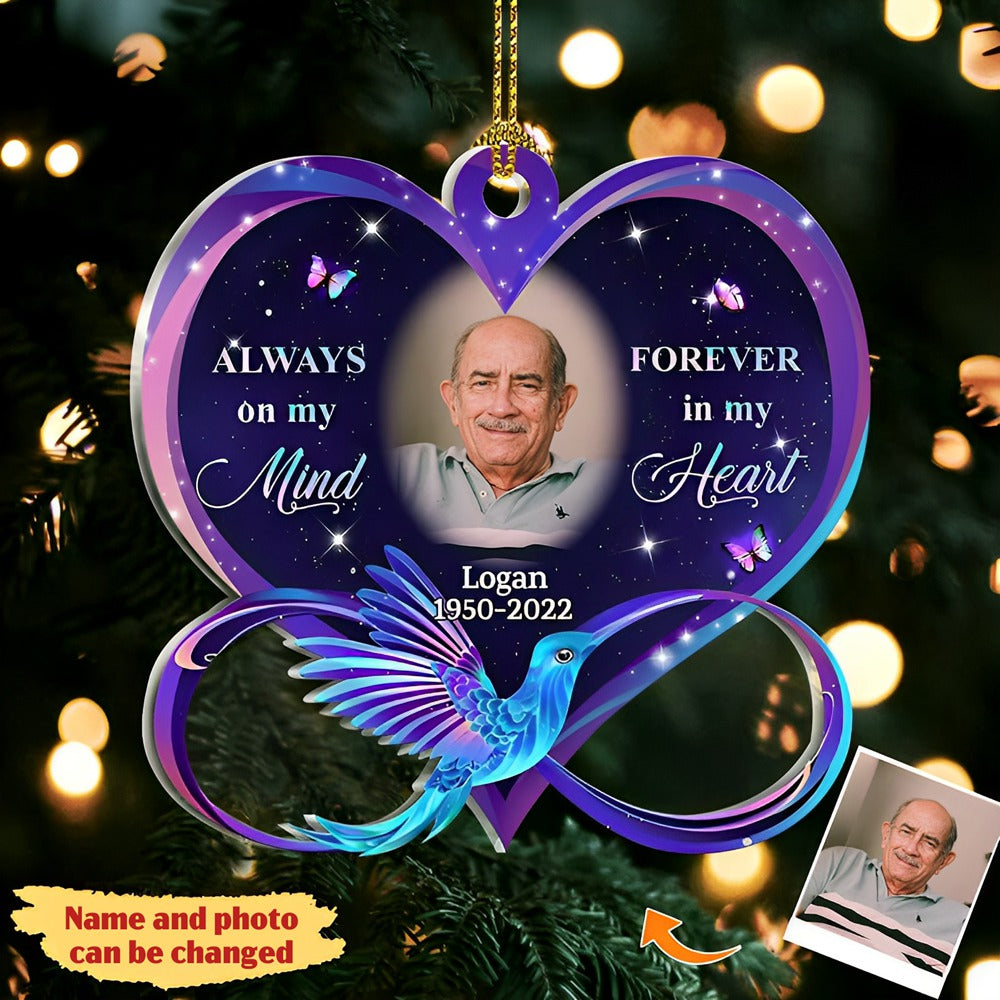 Always in my Mind Forever in my Heart Memorial Ornament