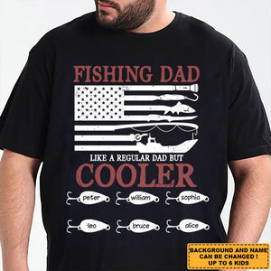 Personalized T-Shirt Fishing Dad, Gift For Father, Grandpa