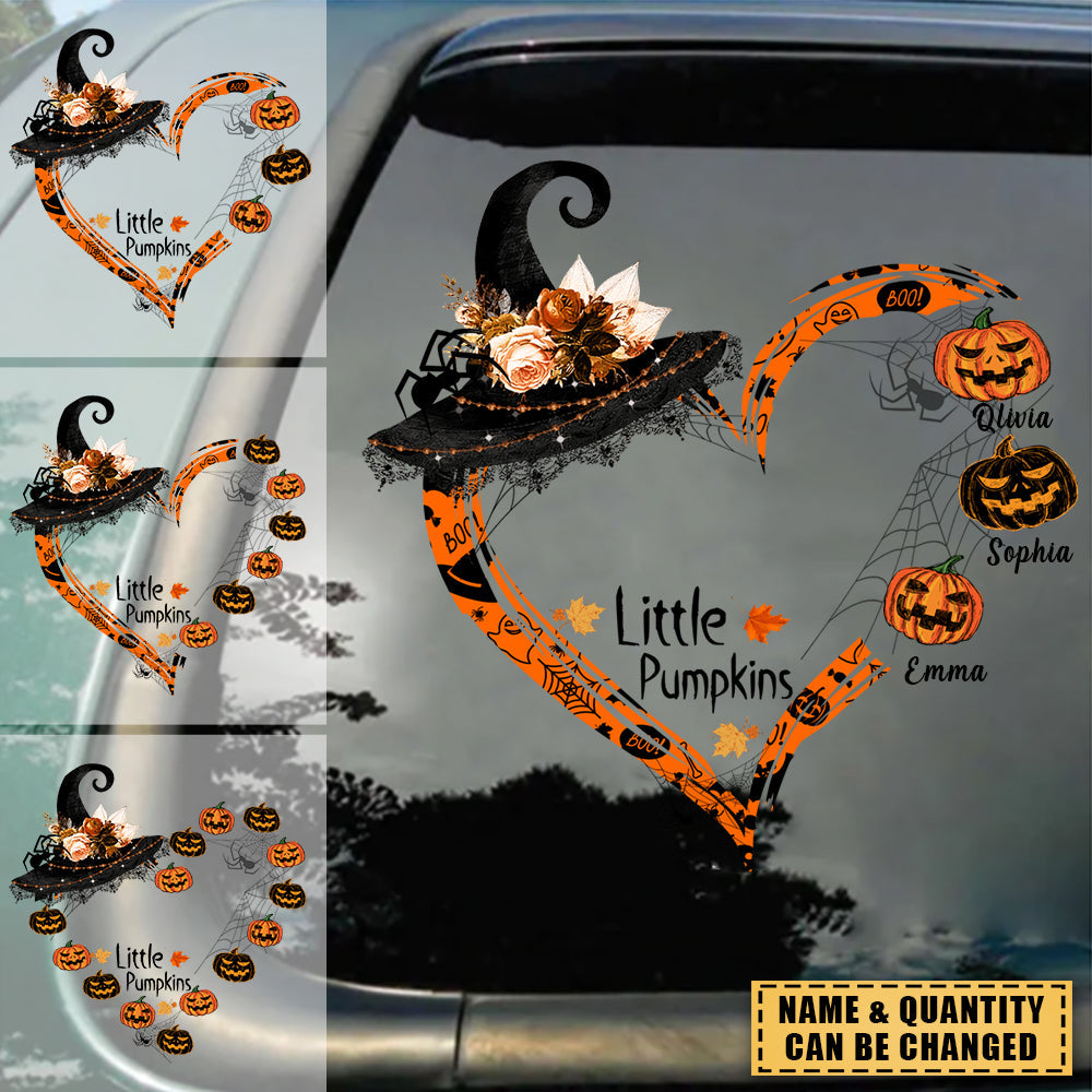 Nanawitch's Little Pumpkins - Personalized Decal/Sticker- Halloween Gift For Grandmother