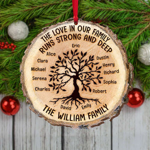 Family Tree The Love In Our Family, Personalized Wood Ornament