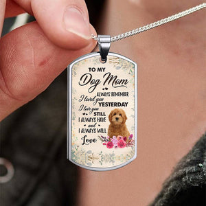 Dog Mom-RED Goldendoodle-Luxury Necklace