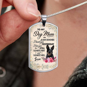 Dog Mom-BLUE Heeler-Luxury Necklace