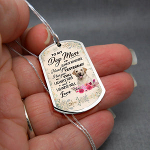 Dog Mom-YELLOW Labrador-Luxury Necklace
