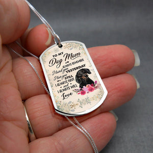 Dog Mom-BLACK Dachshund-Luxury Necklace