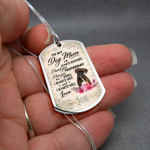 Dog Mom-BRINDLE Boxer-Luxury Necklace