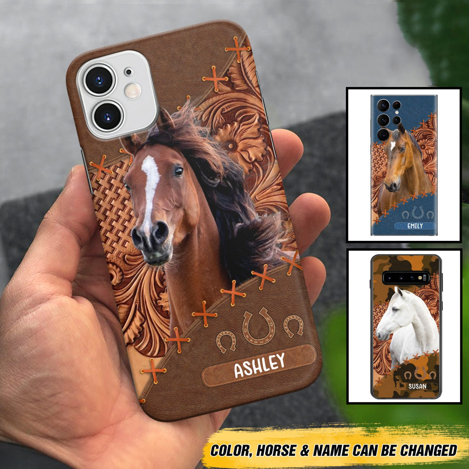 Personalized Horse Lovers Multicolor Phone Case