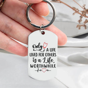 Personalized Engraved Stainless Steel Keychain Emergency Couple, Nurse and firefighter, Nurse and Cop, Army Wife, Police Couple, First responder Couple, Fireman and nurse