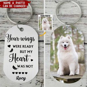 I am Always With You - Memorial Gift For Pet Lovers - Personalized Stainless Steel Keychain