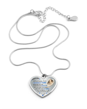 Yorkshire-sleeping angel Heart Necklace