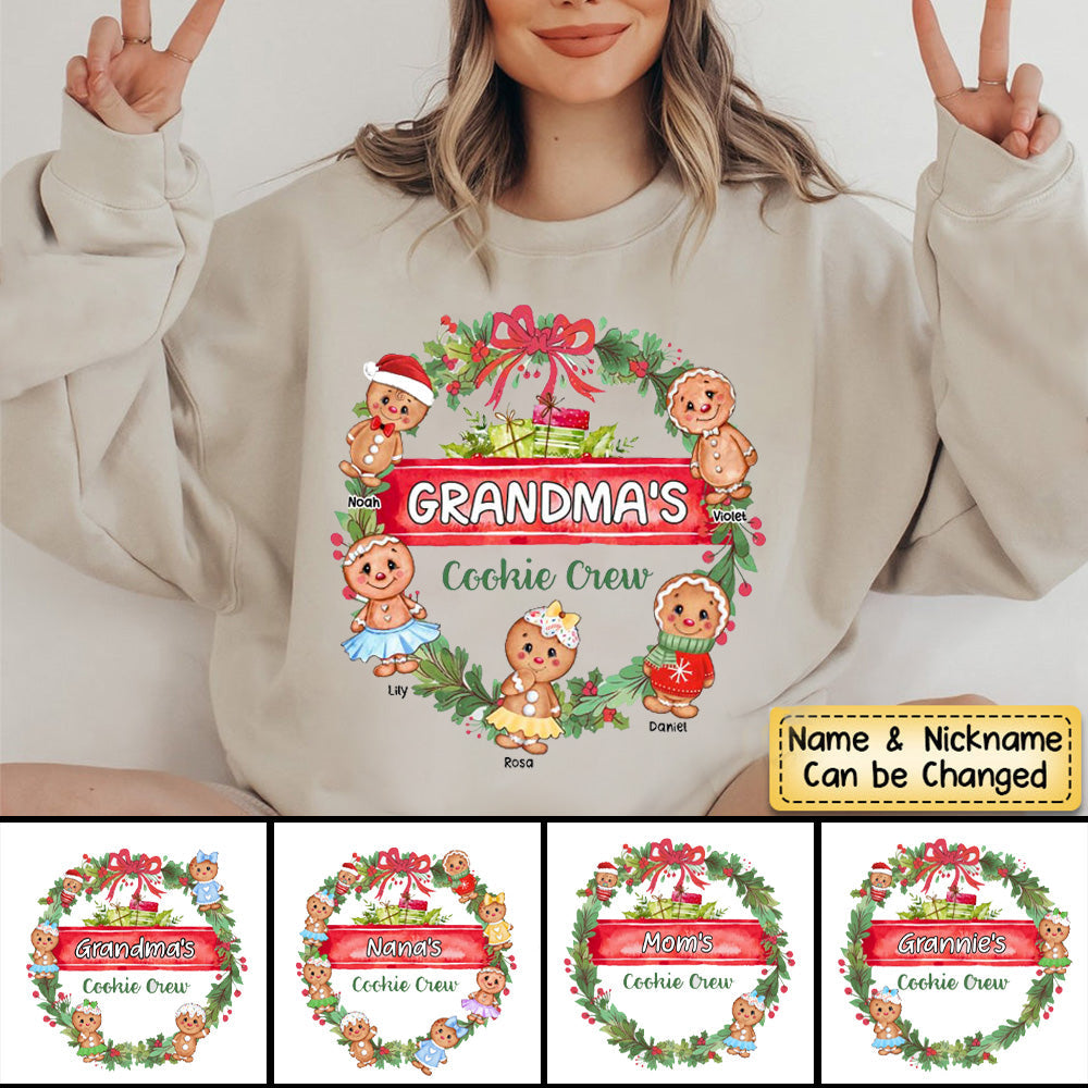 Christmas Gift For Grandma Cookie Crew Sweatshirt