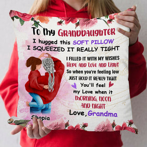Personalized To my Granddaughter Hope Love Light Pillow Cover