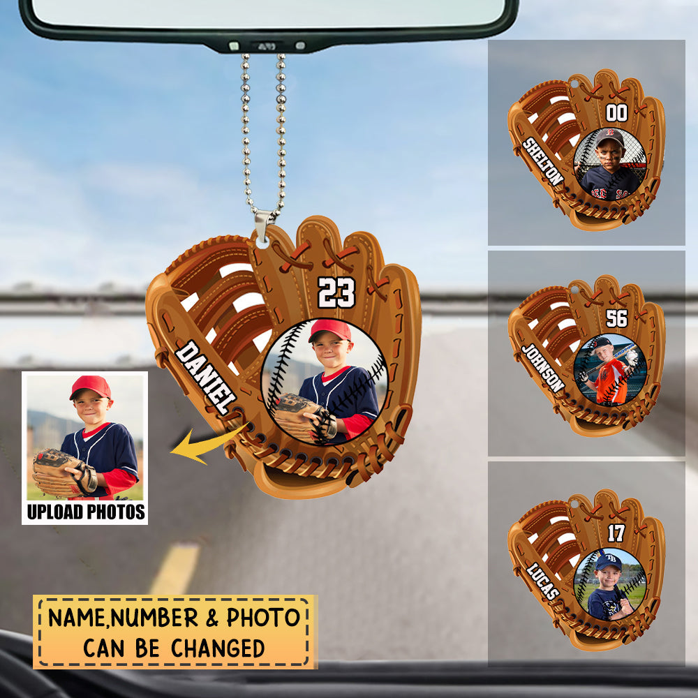 Personalized Photo Baseball Glove Ornament