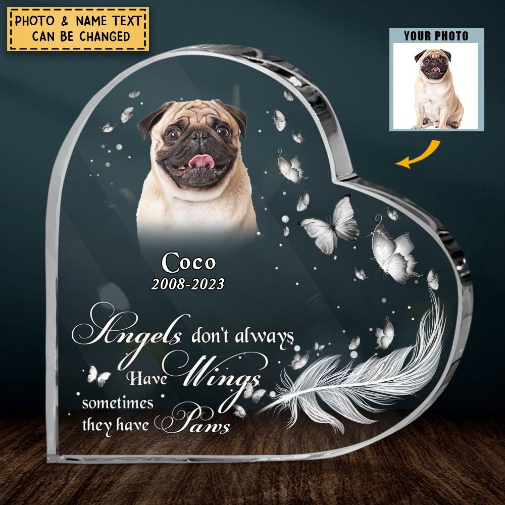 Personalized Photo Acrylic Heart Plaque Memorial Gift Idea Gift for Family