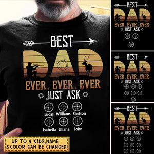 Personalized Gifts Best Hunting Dad Ever - Father's Day Hunting Shirt for Dad, Hunting Lovers