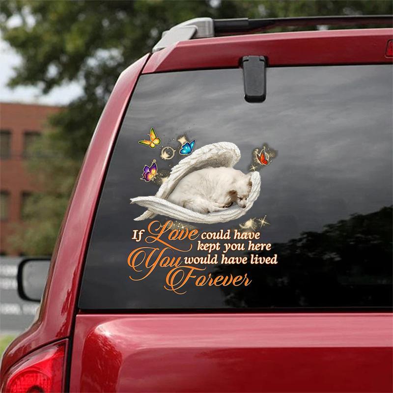 American Eskimo Sleeping Angel Lived Forever Decal