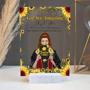 Personalized Graduation Go Bee Amazing Acrylic Plaque Gift for Graduate 2023