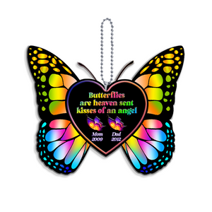 Butterflies Are Heaven Sent Kisses Of An Angel Personalized Ornament