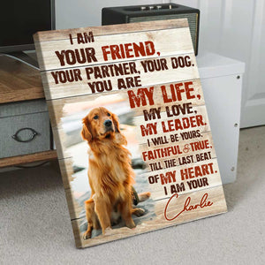 Personalized I am Your Friend Christmas Gifts for Dog Lovers Canvas Print