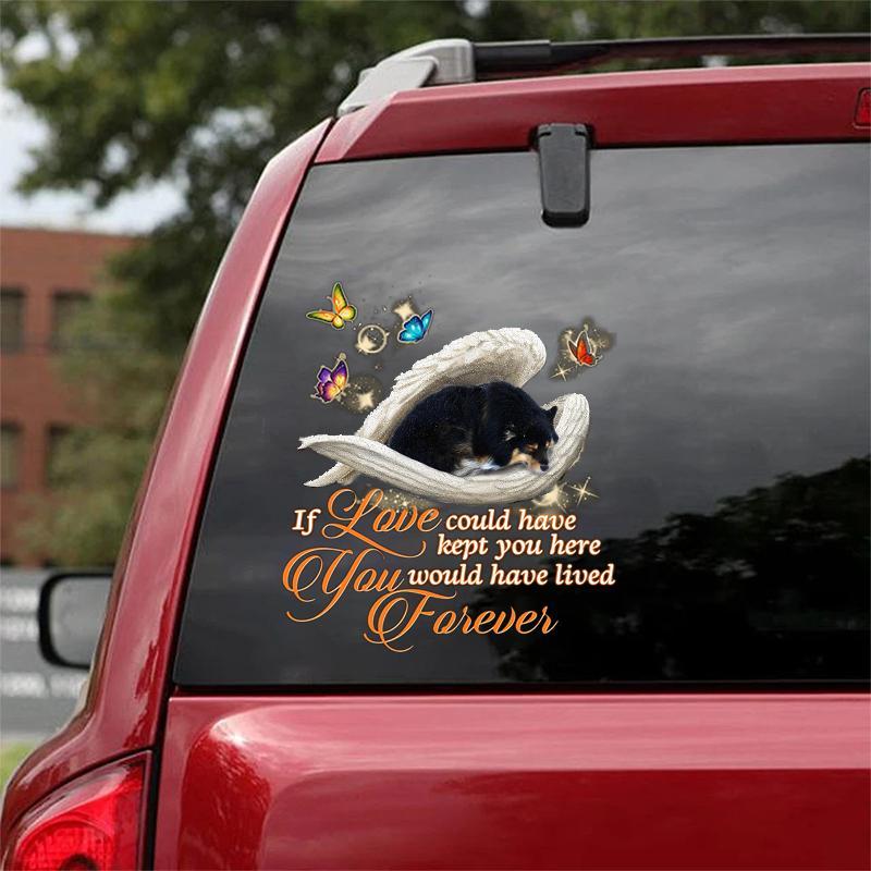 Finnish Lapphund Sleeping Angel Lived Forever Decal