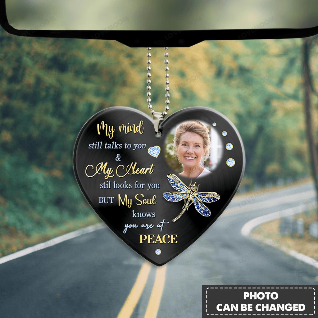 Personalized Dragonfly Black My Mind Ornament