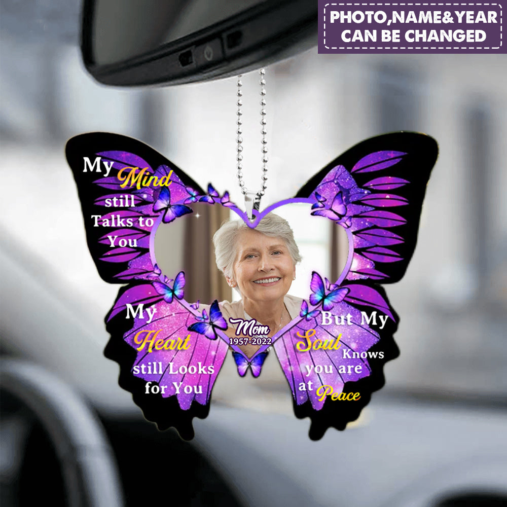 Personalized My Mind Heart Butterfly Ornament