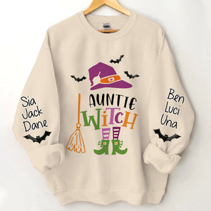 Grandma Witch Halloween Personalized  Sweatshirt