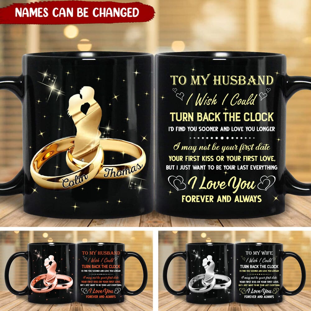 To My Husband Wife Valentine Customized Gift Couple Wedding Anniversary Birthday Gift Personalized  Mug