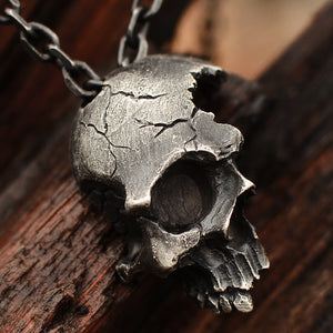 To My Man Half Skull Necklace Couple Husband Gift Anniversary