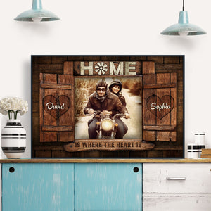 Home is Where The Heart is Personalized Canvas Print
