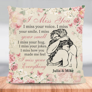 Personalized I Miss You Pillow Cover- Memories In Heaven, Family, Couple