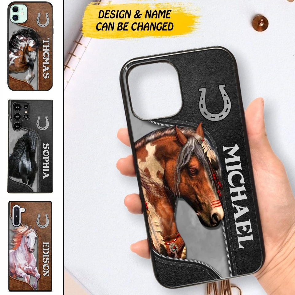 Personalized Horse Lovers Custom Color Phone Case
