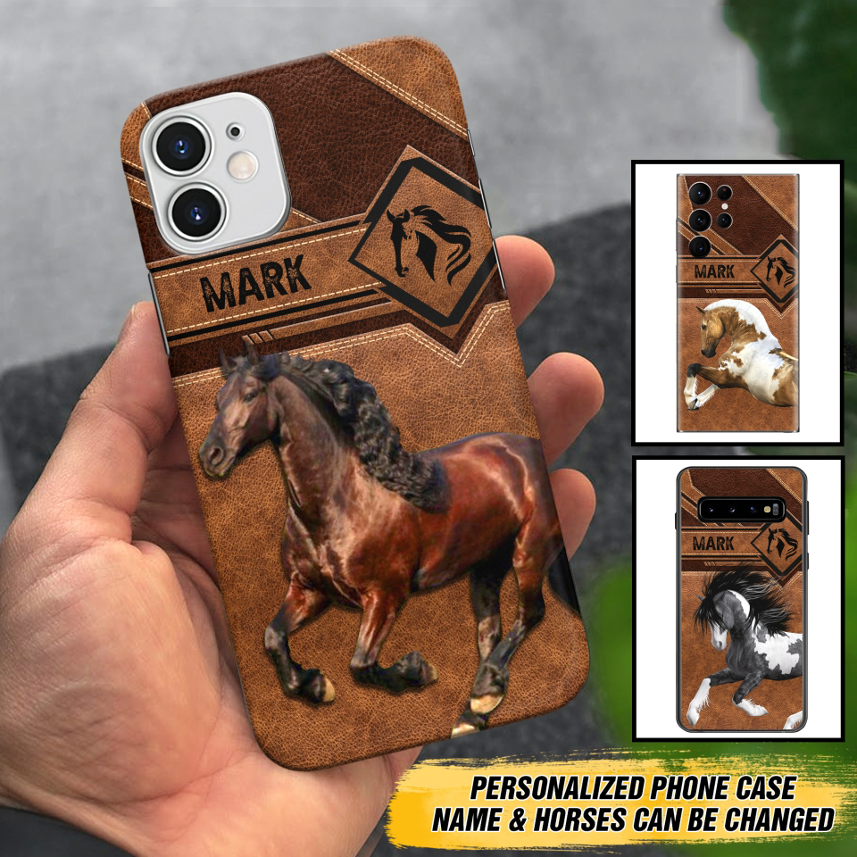 Personalized Horse Riding Horse Lover Phone Case