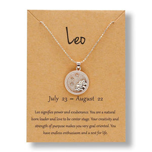 Leo-12 Constellation Zodiac Sign Necklace