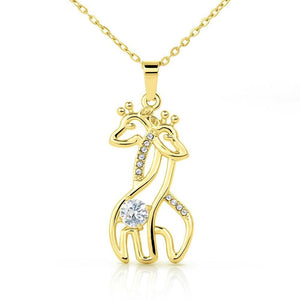 Mommy To Be-You Will Be An Amazing Mom Giraffe Necklace