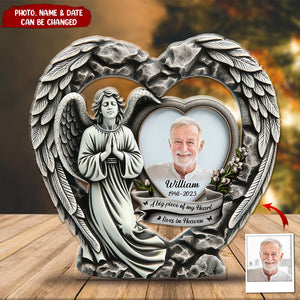 Personalized Angel Wings Memorial Acrylic Plaque