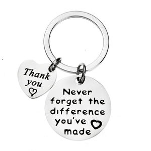 Key Chain - Never forget the difference you've made