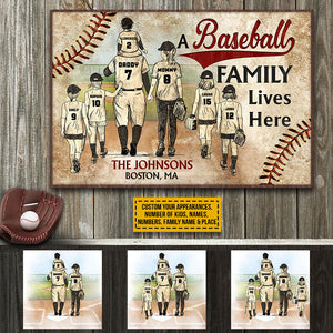 Personalized Baseball Family Check The Ball Field Custom Poster/Canvas Gift For Baseball Lover