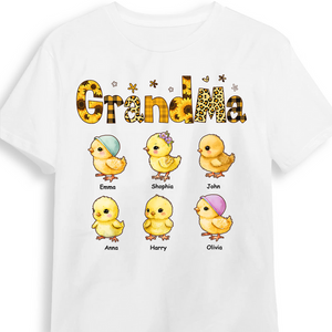 Personalized Chickabiddy Sunflower Grandma Kids T-Shirt